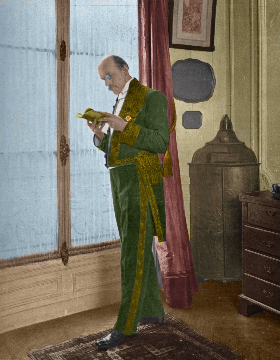 Henri de Regnier (1864-1936), fransk forfatter hjemme før han gikk på akademiet av Unknown artist