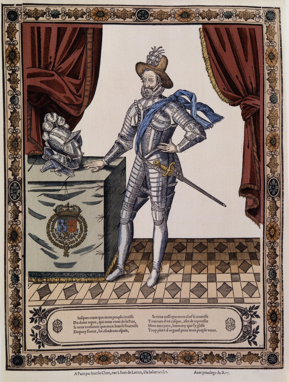Henry IV (1553 - 1610), konge av Frankrike rundt 1600. av Unknown artist