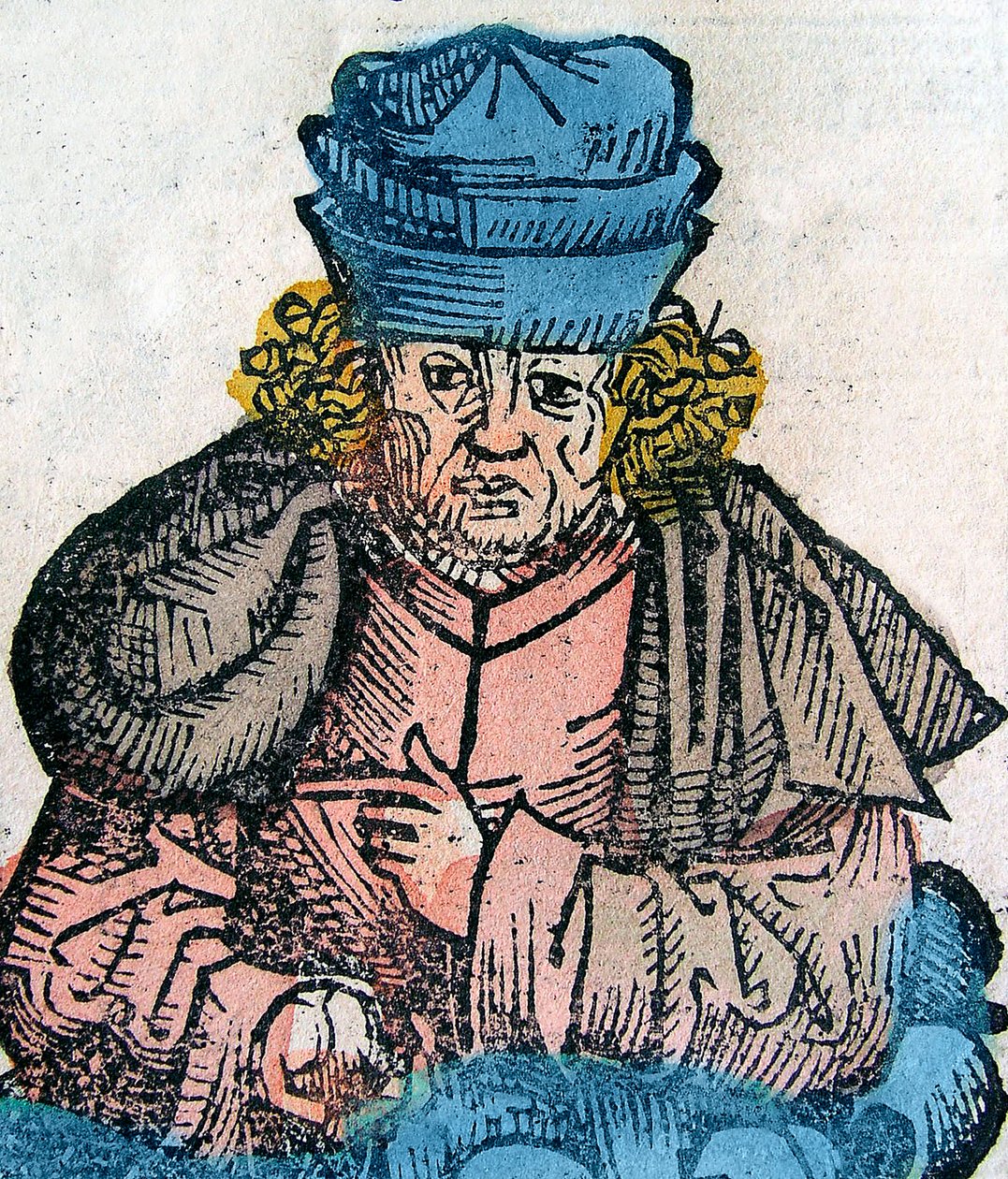 Herodot (Herodotos, 484-425 f.Kr.), gresk historiker - HERODOTUS 490-425 f.Kr., gresk historiker - tresnitt fra Nürnbergkrøniken av Unknown artist