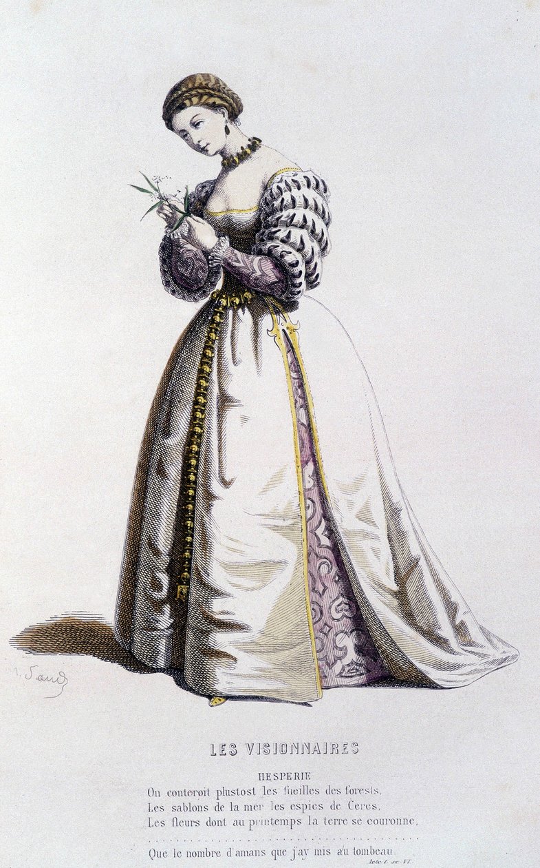 Hesperie i ""de visjonære"" (av Jean Desmarets Saint Sorlin i 1637), i ""Fransk teater på 1500- og 1600-tallet før Moliere"" av Edouard Fournier. av Unknown artist