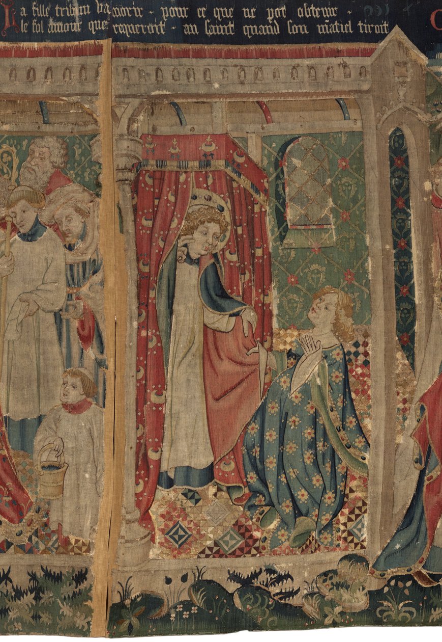 Historien om Saint Piat og Saint Eleuthère, scene 11: Fristelsene til Saint Éleuthère av Unknown artist