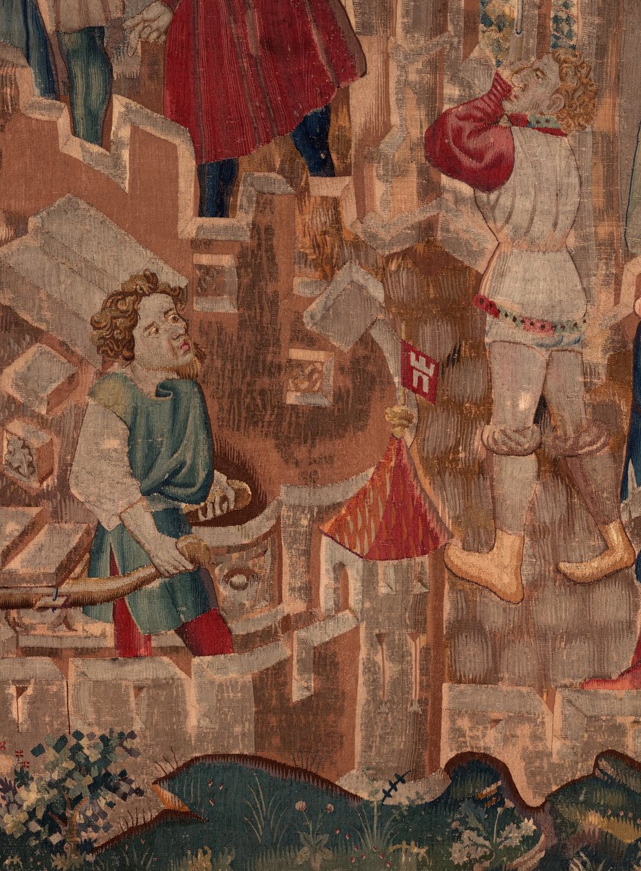 Historien om Saint Piat og Saint Eleuthère, Scene 6 Detalj midt i midten. av Unknown artist