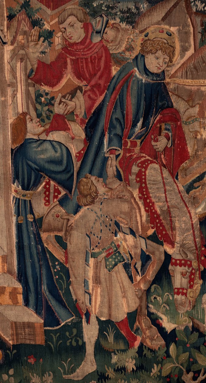 Historien om Saint Piat og Saint Eleuthère, scene 8, detaljsenter av Unknown artist