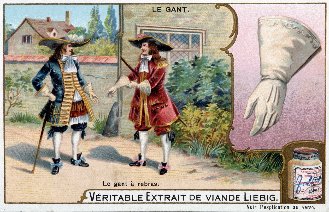 Hanskens historie: hansken en bakarm - Liebig-kromolitografi av Unknown artist