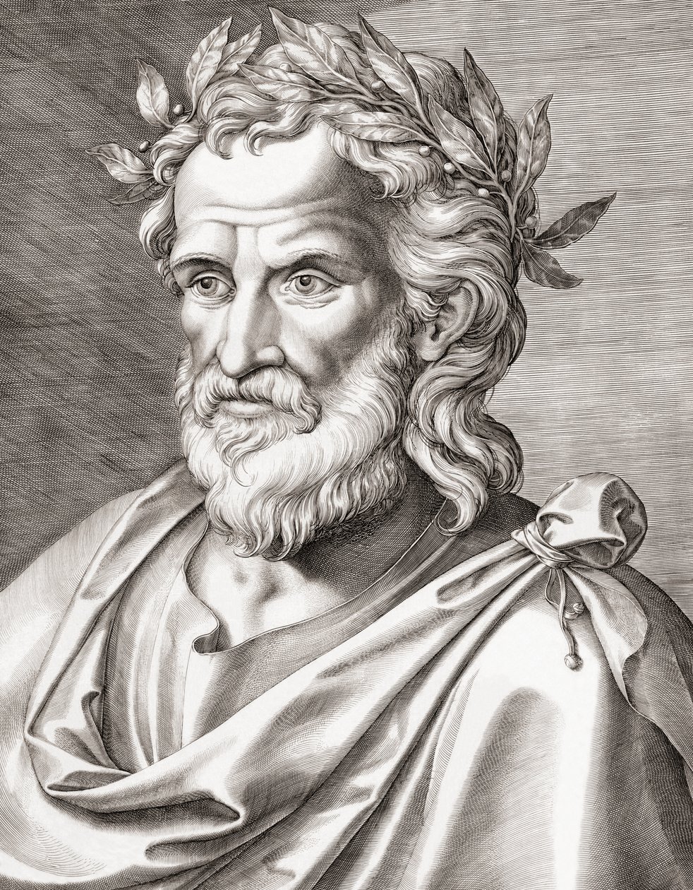 Homer. Portrett. av Unknown artist