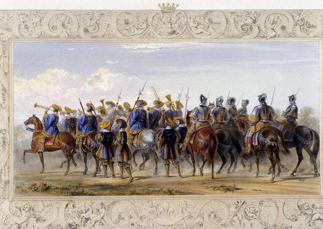 Horseback Guards - i "" Knight of England" av J. Whatman, red. T. M