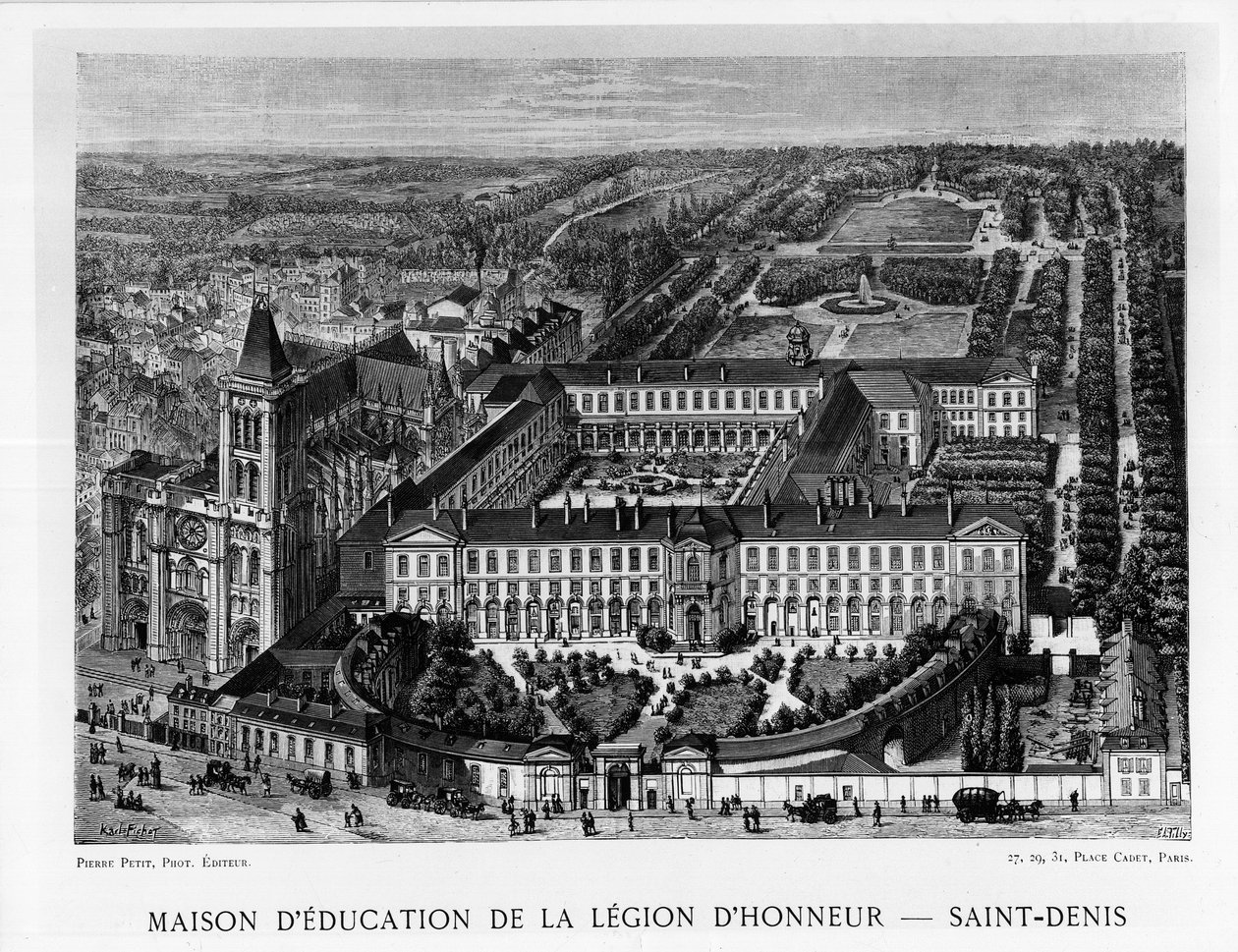 House of Education of the Legion of Honour, Saint-Denis av Unknown artist