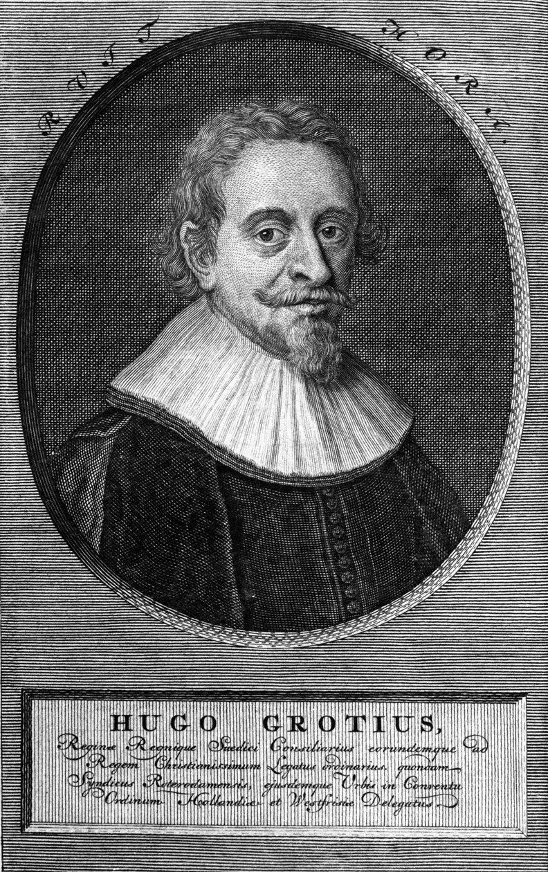 Hugo Grotius (1583-1645) (Huig de Groot), nederlandsk advokat og diplomat. av Unknown artist