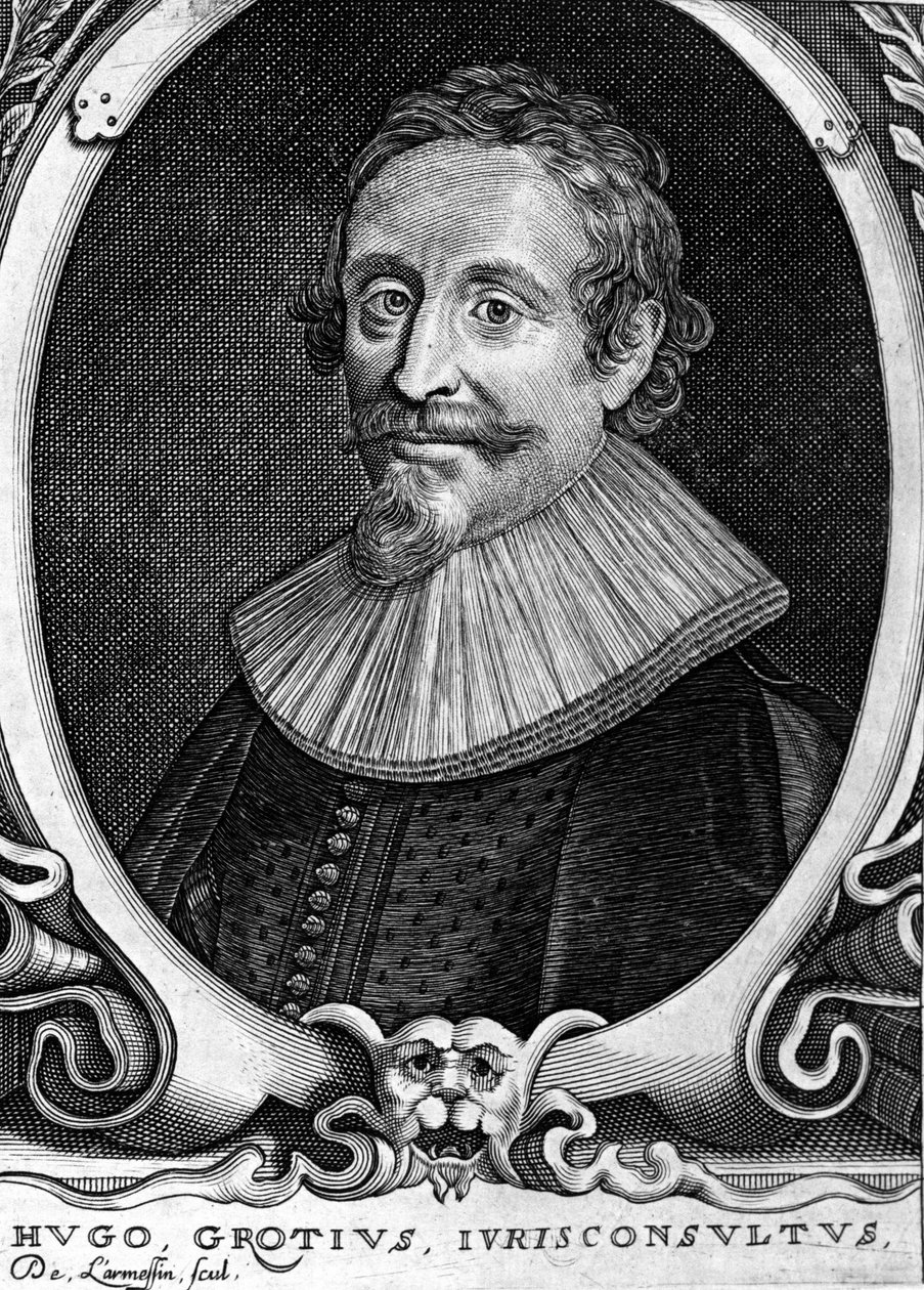 Hugo Grotius (1583-1645) (Huig de Groot), nederlandsk advokat og diplomat. av Unknown artist