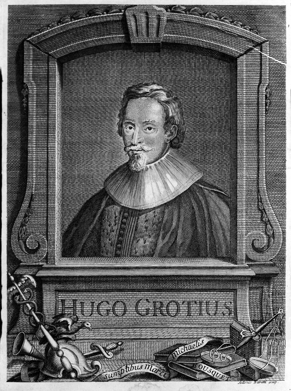 Hugo Grotius (1583-1645) (Huig de Groot), nederlandsk advokat og diplomat. av Unknown artist