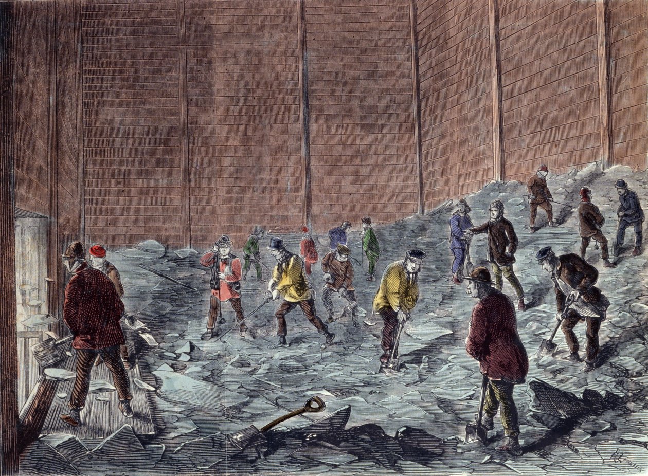 Isproduksjon i Chelsea: innsamling og lagring. av Unknown artist