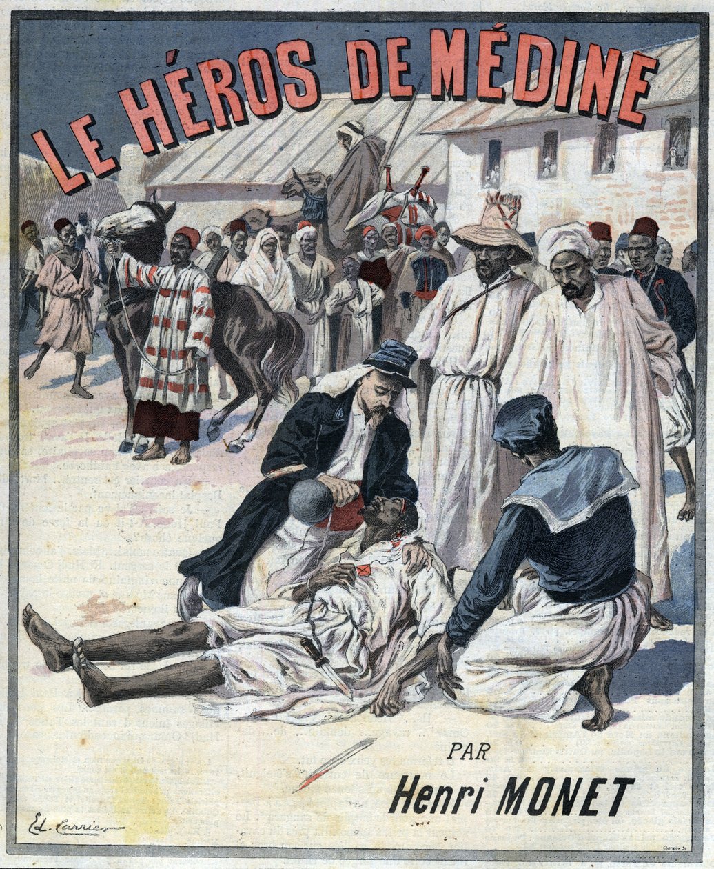 Illustration for “The Heros of Medine” by Henri Monet in “Le journal des voyages”” of 1898 av Unknown artist