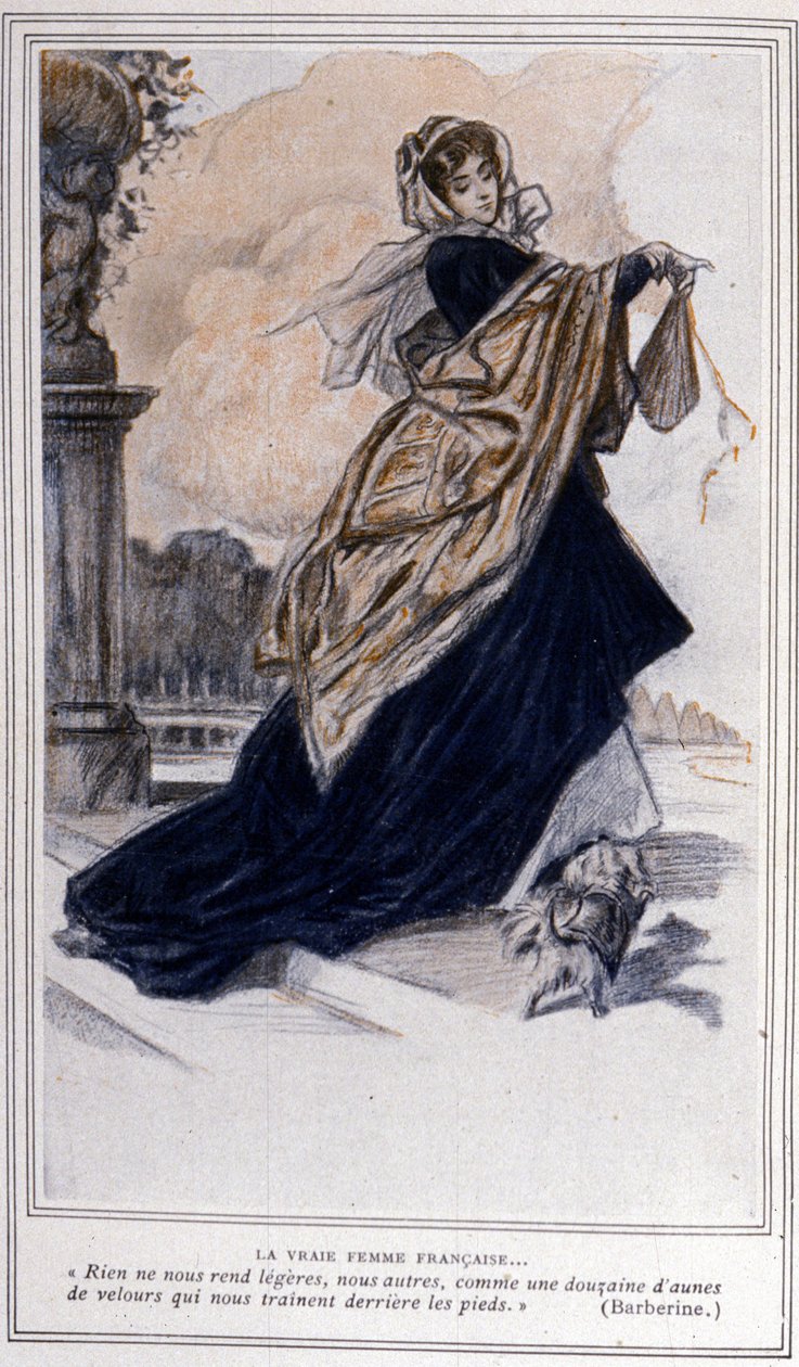 Illustrasjon til teaterstykket "" Barberine"" laget i 1835 av Alfred de Musset (1810 - 1857). av Unknown artist