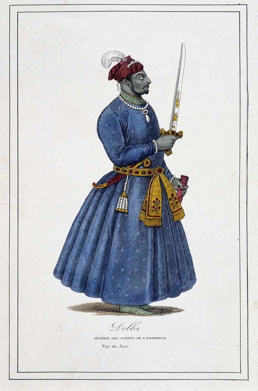 India: General of the Guards of the Emperor of Delhi - i "The different peoples of the earth"" av Father Paul Jonhanneaud, Bookshop of Bons livres av Unknown artist