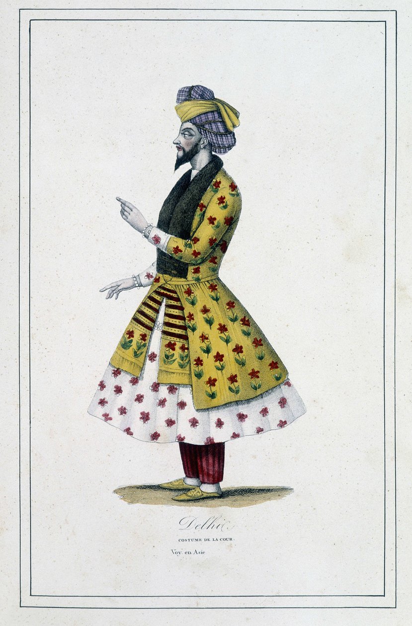 India: mannen fra Delhi - i "The different peoples of the earth"" av far Paul Jonhanneaud, Librairie des Bons livres av Unknown artist