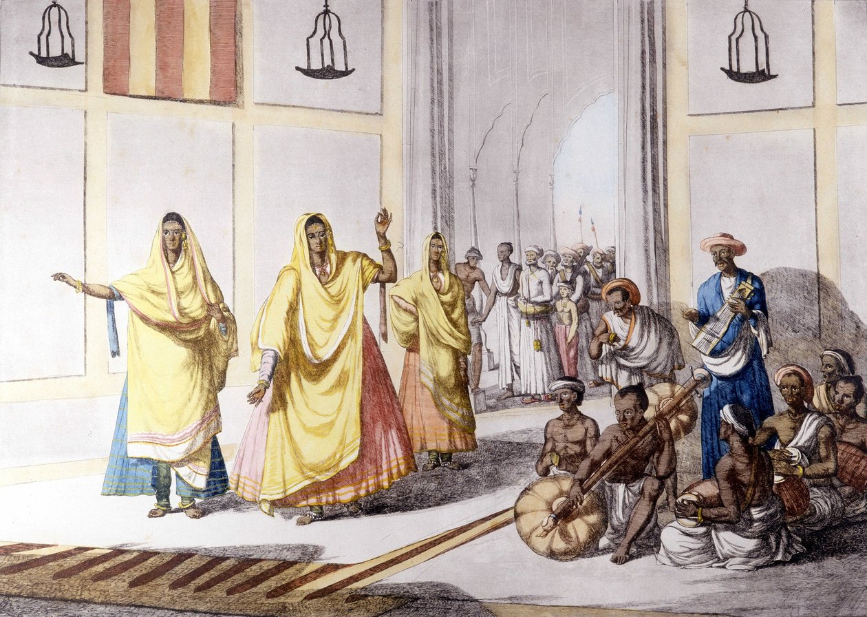 Indisk kultur og sivilisasjon: danser og tradisjonell musikk, India. av Unknown artist