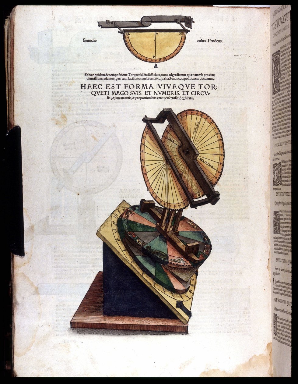 Astronomiinstrument - i "" Astronomicon caesarum", avhandling fra 1500-tallet. av Unknown artist