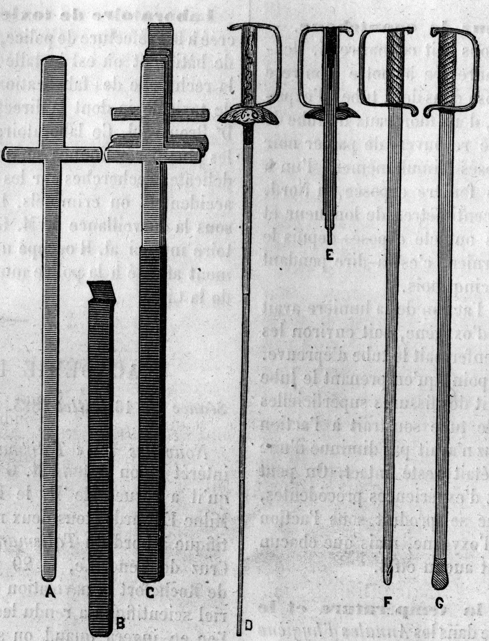 Instrumenter brukt av en sverdsvale. Gravering i "" Nature: gjennomgang av vitenskapene og deres anvendelser på kunst og industri "" av 21. juli 1883. av Unknown artist