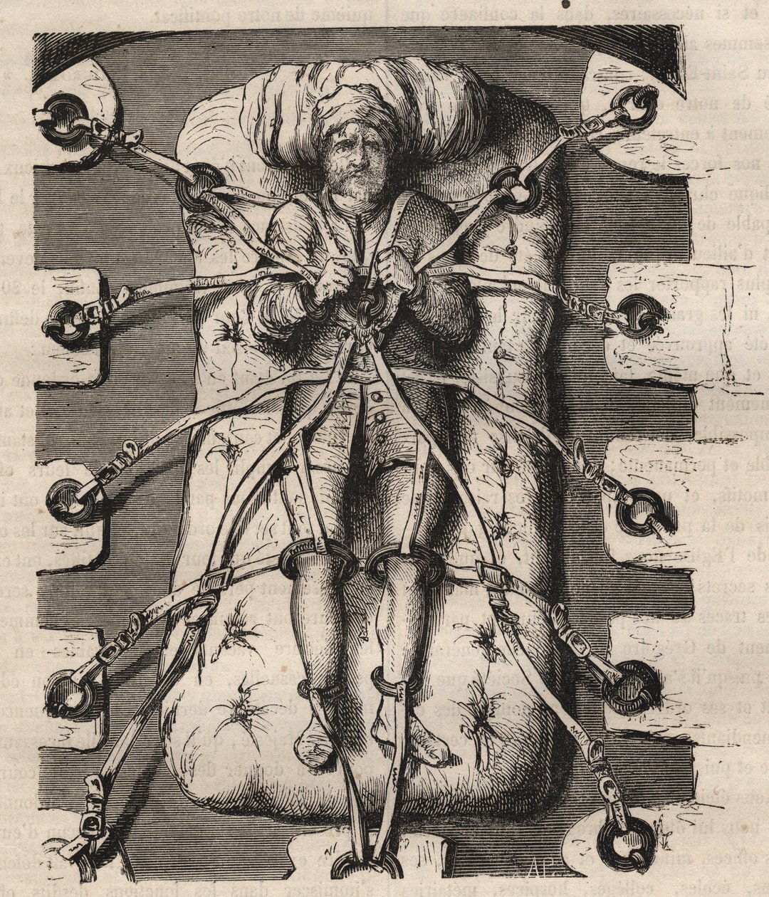 Avhør av Robert Francois Damiens (Robert-Francois Damier av Unknown artist