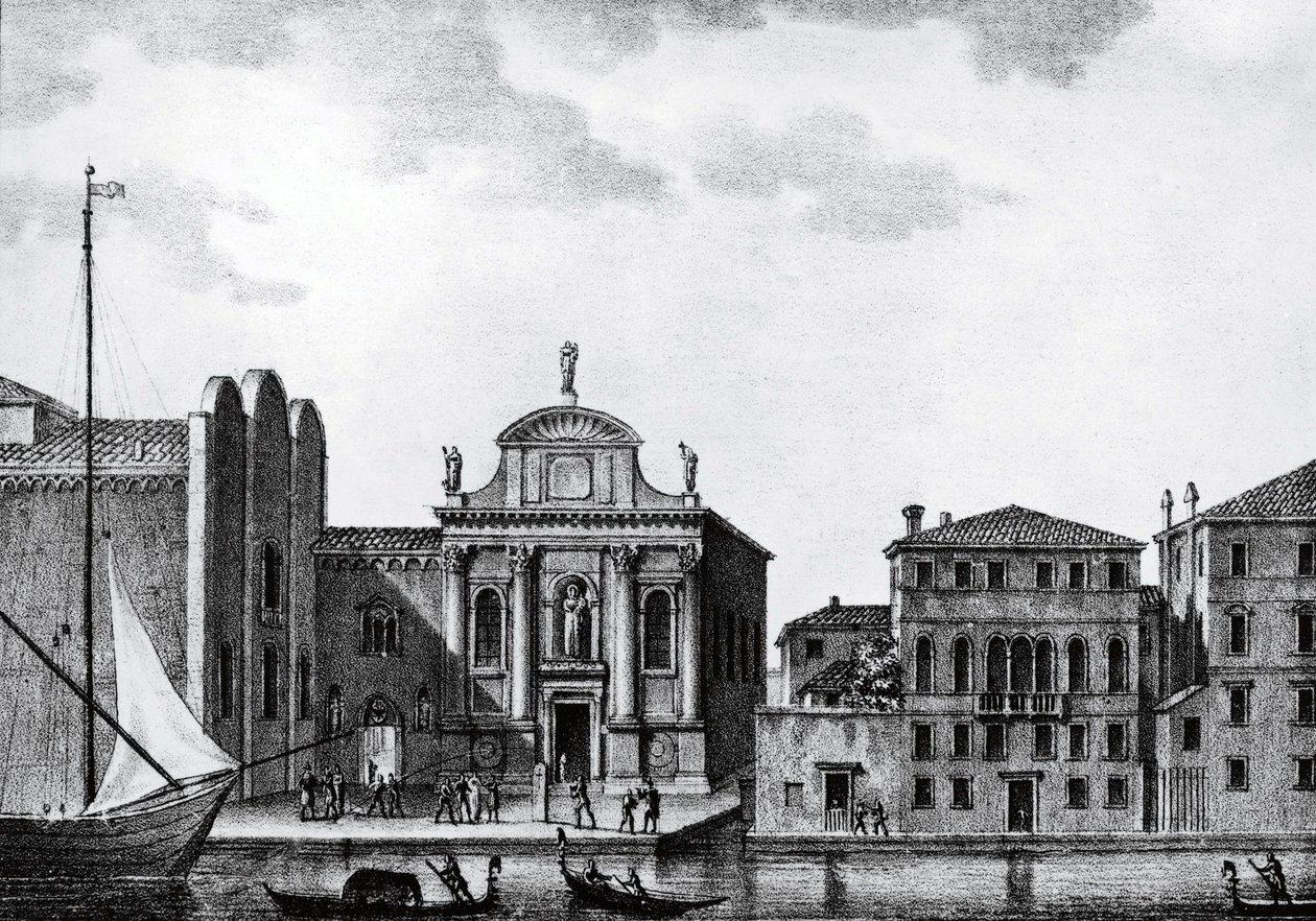 Italia, Venezia, Accademia kunstgallerier - Gallerie dell'Accademia de Venice på 1800-tallet av Unknown artist
