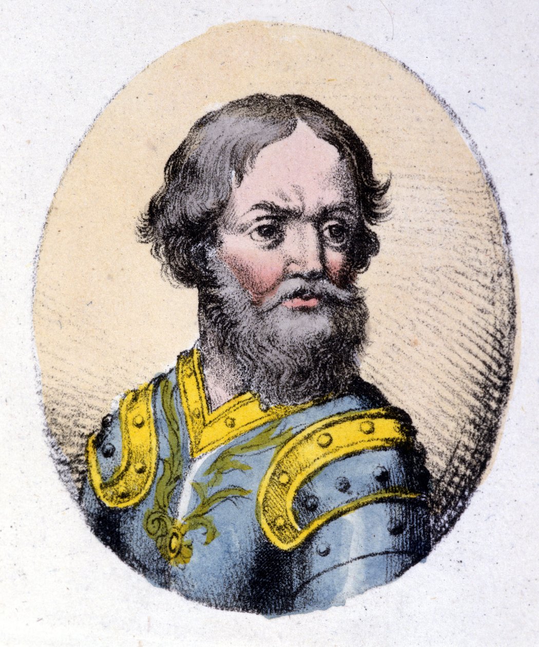 Ivan III Vasilyevich den store (1440 1505). Storprins av Moskva og hele Russland (1462-1505). gravering fra begynnelsen av 1800-tallet av Unknown artist