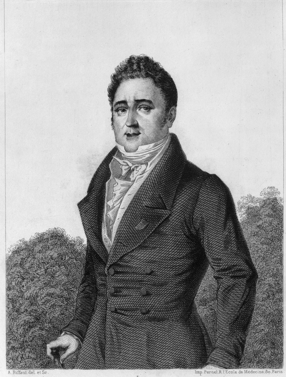 Jacques Lafitte (1767-1844), French banker and politician - engraving in “Histoire de la vie politique et privée de Louis Philippe” av Unknown artist