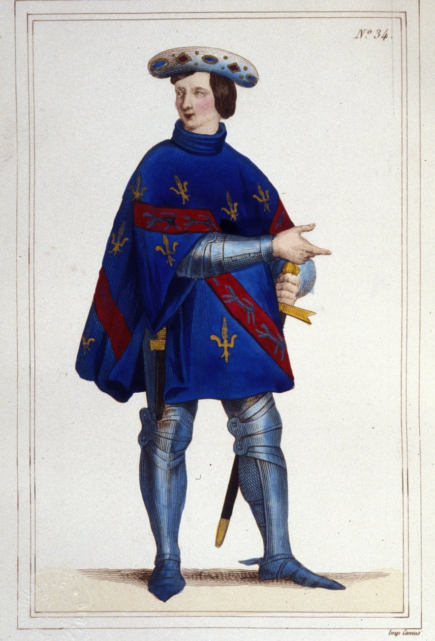 Jacques de Bourbon, greve av La Marche, konstabel av Frankrike i 1354 (? -1361). av Unknown artist