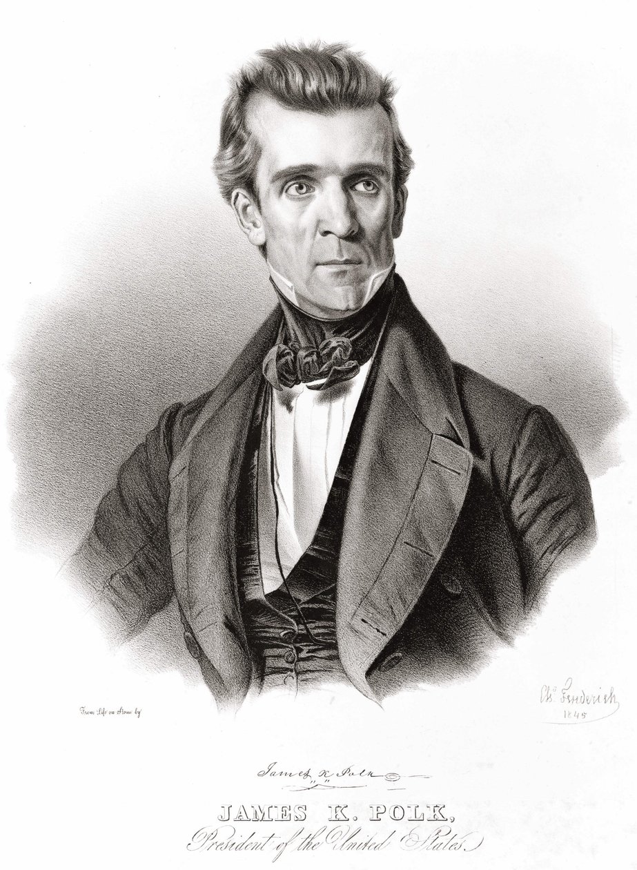 James K. Polk, president i USA av Unknown artist