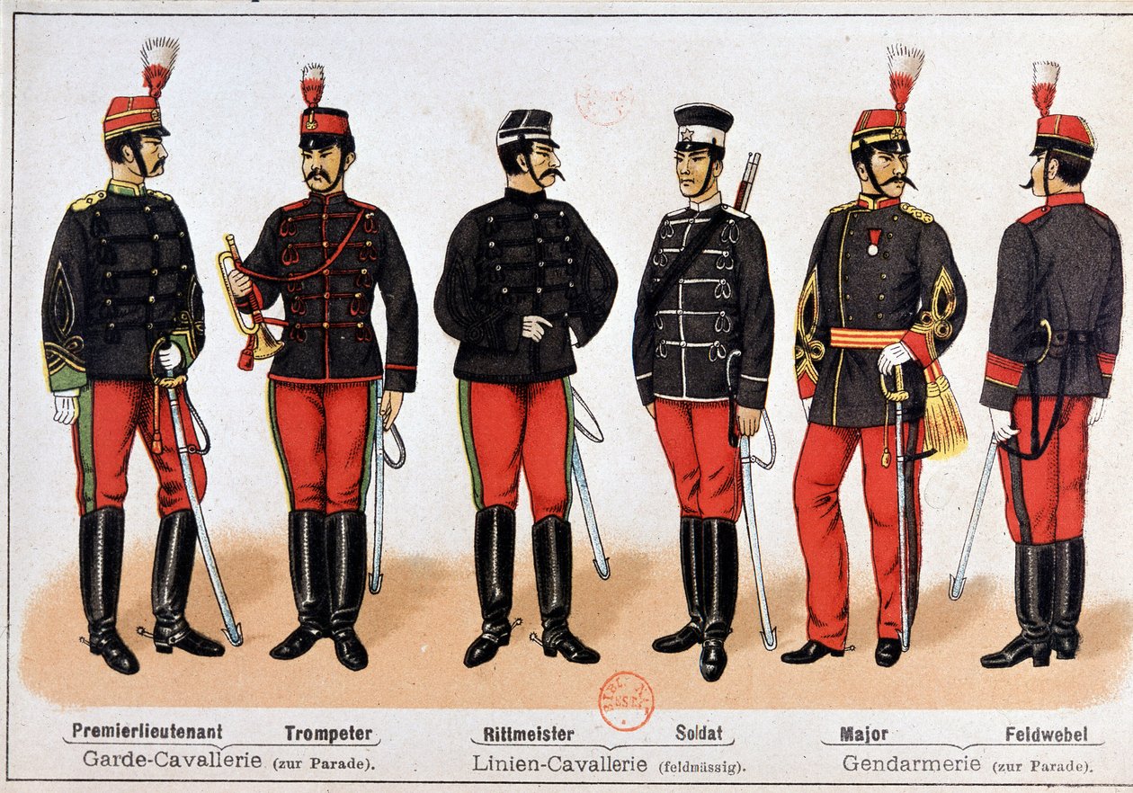 Japansk Armee, sent på 1800-tallet av Unknown artist
