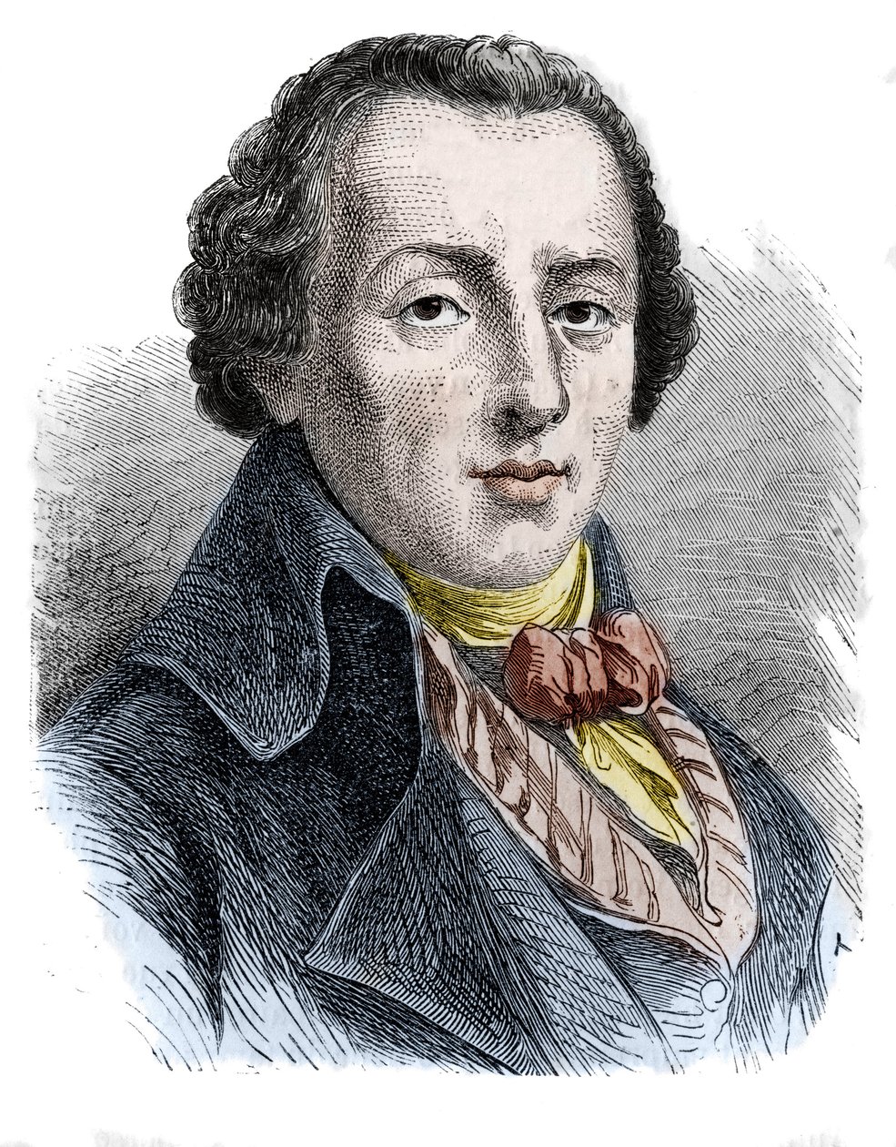 Jean-Antoine (Jean Antoine) Roucher (1745-1794), fransk poet. av Unknown artist