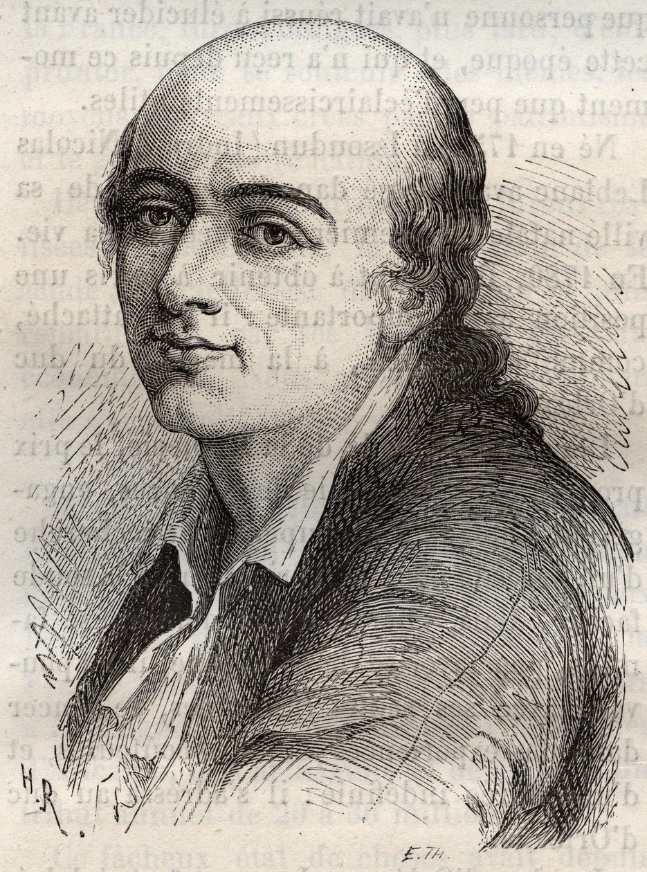Jean-Claude Delametherie (Jean Claude la metherie) (1743-1817) fransk naturforsker, mineralog og paleontolg. av Unknown artist