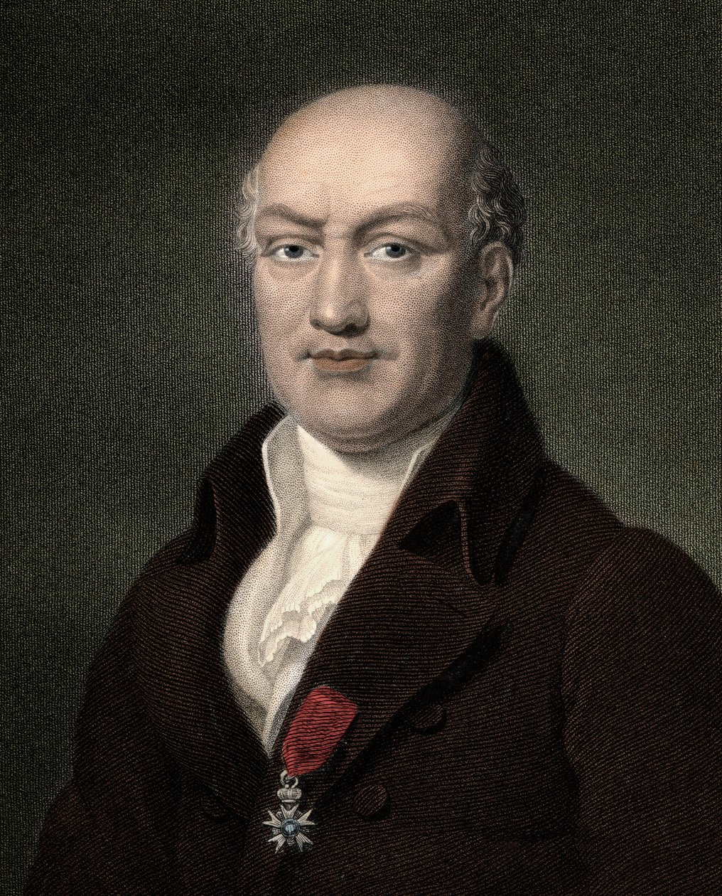 Jean Baptiste (Jean-Baptiste) Joseph Delambre 1749-1822 - gravering - 1800-tallet av Unknown artist