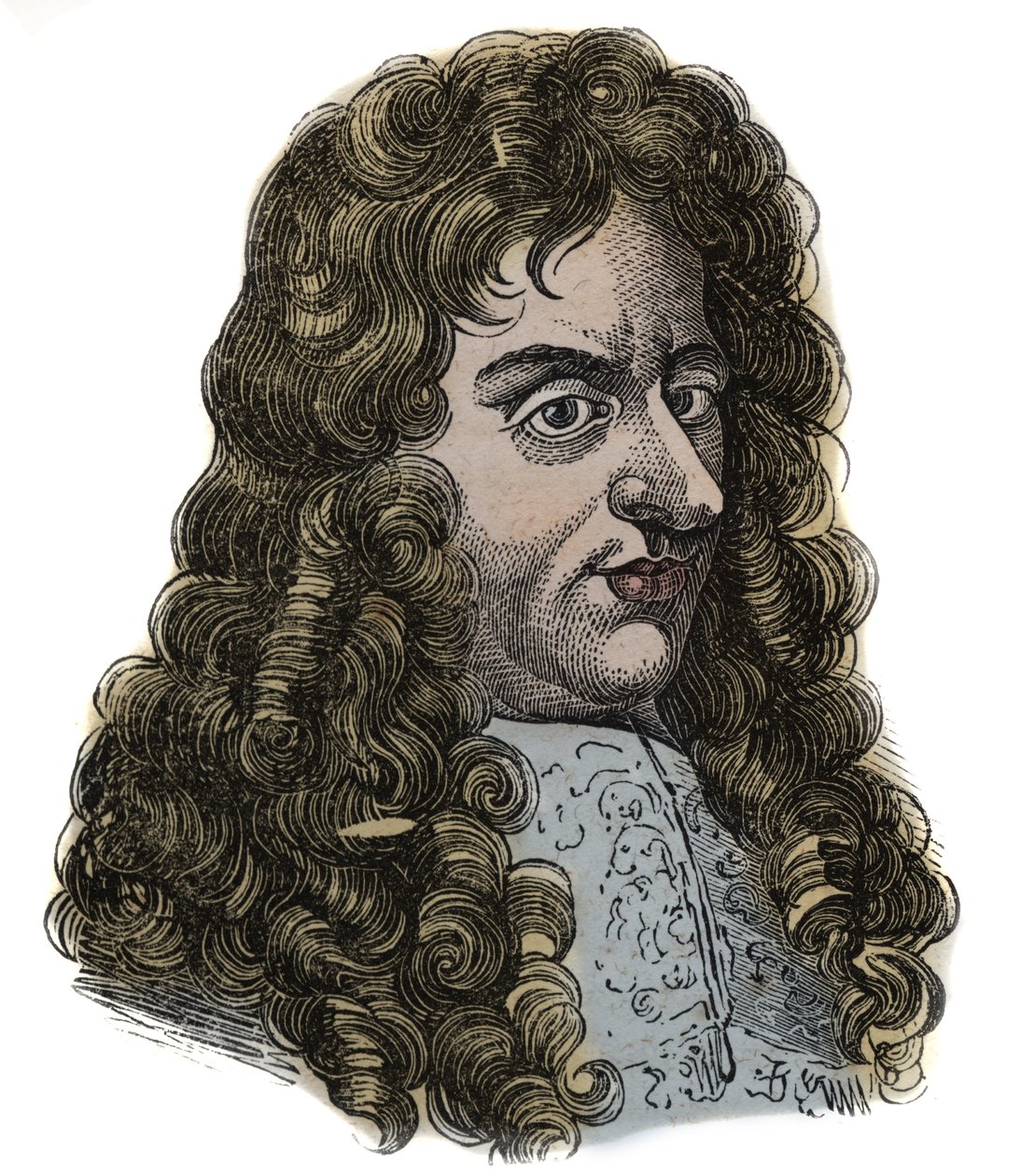 Jean Dominique Cassini (1625-1712) (Giandomenico) - engelsk astronom - gravering 1856 av Unknown artist