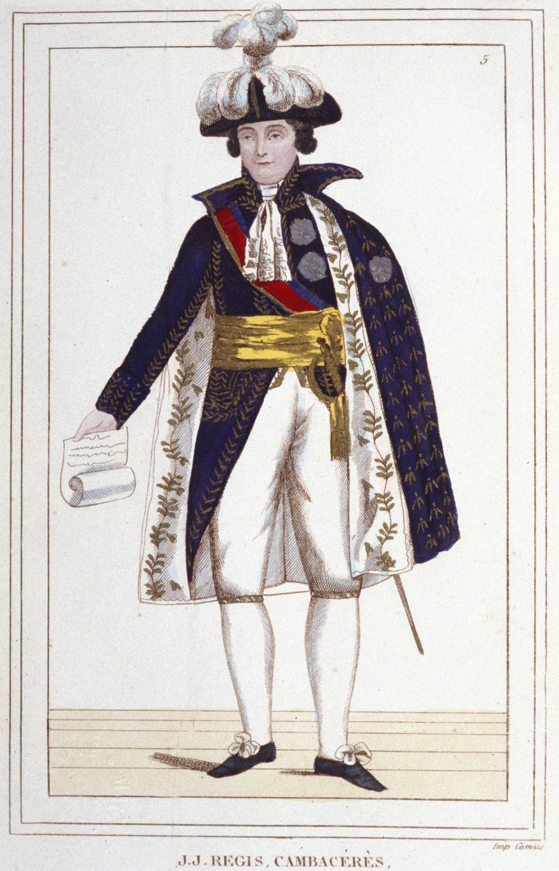 Jean Jacques Régis de Cambacérès (1753-1824), fransk advokat og politiker. Gravering fra 1830. av Unknown artist