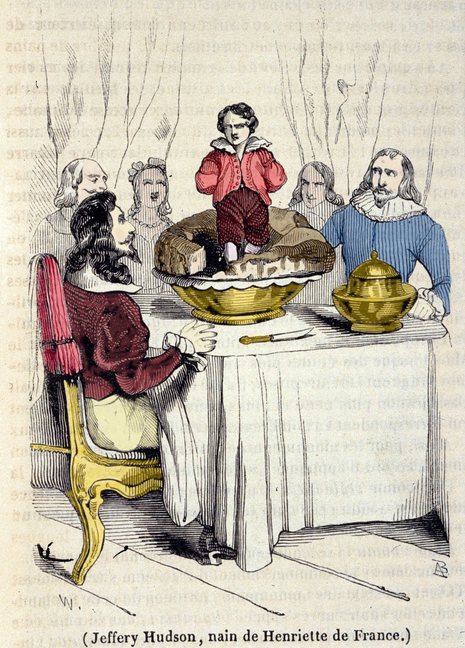 Jeffrey Hudson (1619-1682), dverg av dronningen av England Henriette Marie av Frankrike (1609-1669). av Unknown artist