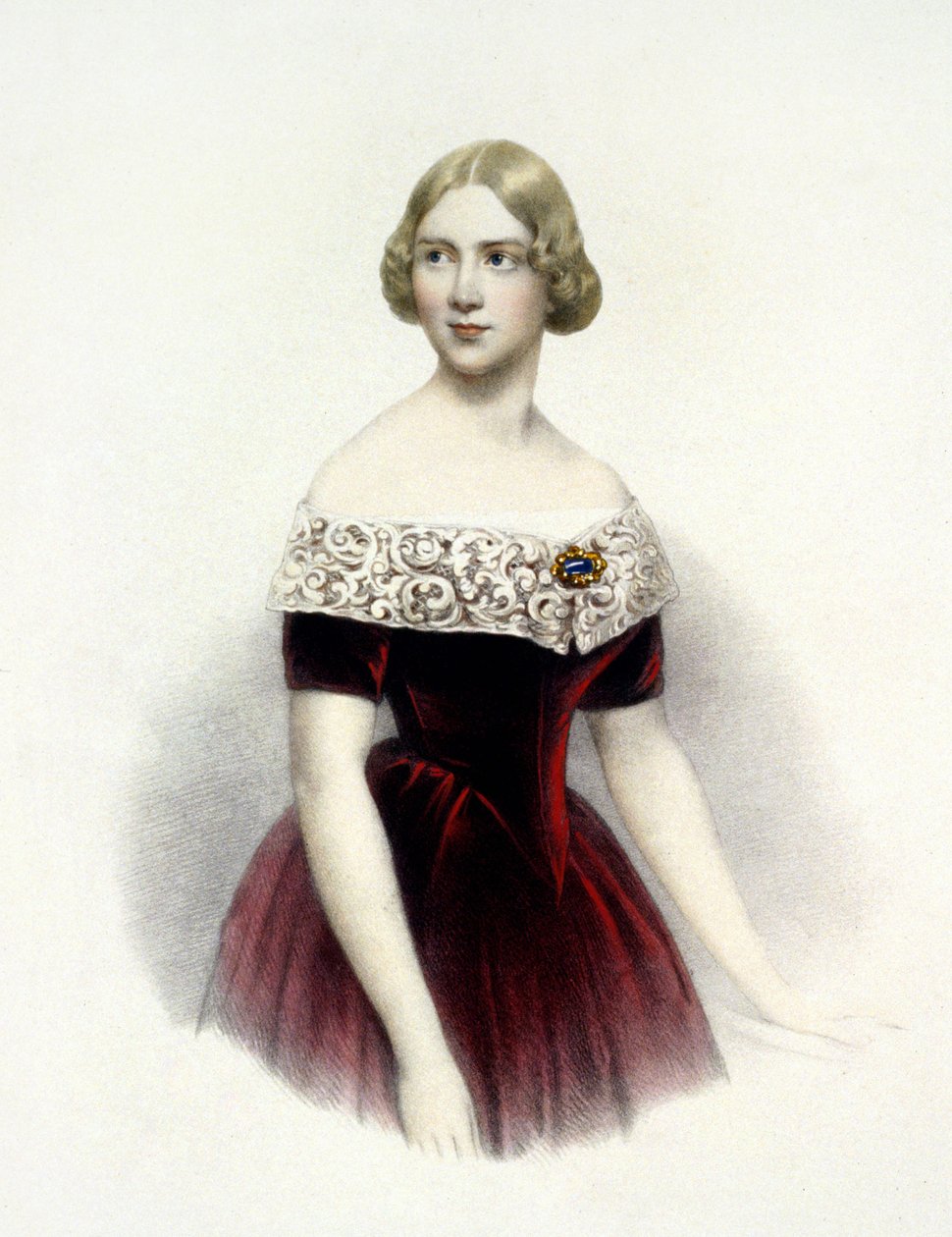 Jenny Lind (1820-1887), svensk sanger i 1847 av Unknown artist
