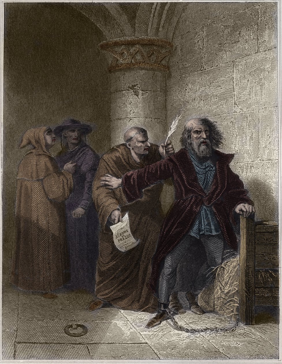 Hieronymus av Praha nekter å avskjære - Hieronymus av Praha (1379-1416) kirkereformator, nekter å si tilbake - Gravering i "" Populære faster, eller historien om folkets heroiske handlinger og deres innflytelse på vitenskap, kunst, industri og jo av Unknown artist