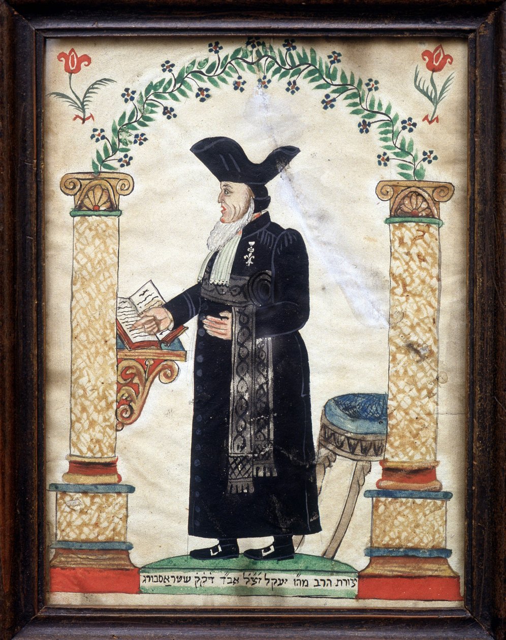 Jødisk folkekunst: Representasjon av en rabbiner av Unknown artist