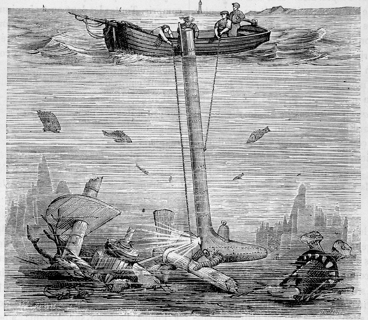 Jobard Underwater Explorer - i "" The Wonders of Science"", av Louis Figuier av Unknown artist