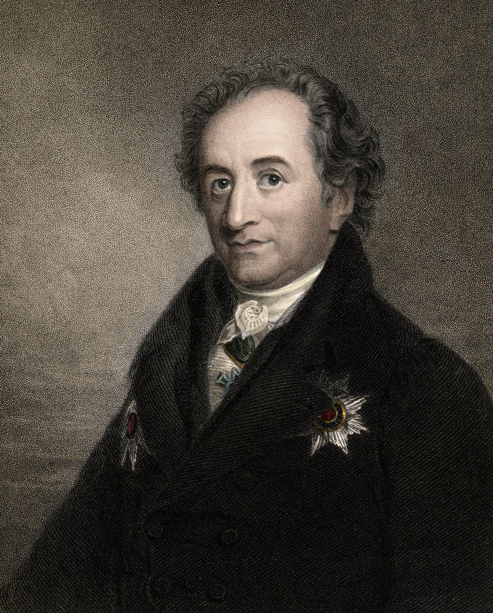 Johann Wolfgang av Goethe 1749-1832 - gravering - 1800-tallet av Unknown artist