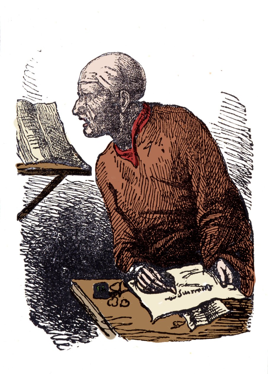 John Duns Scotus (1265? -1308), kaller også Jean Duns Scott eller Jean Duns Scot, fransiskanerfilosof. av Unknown artist