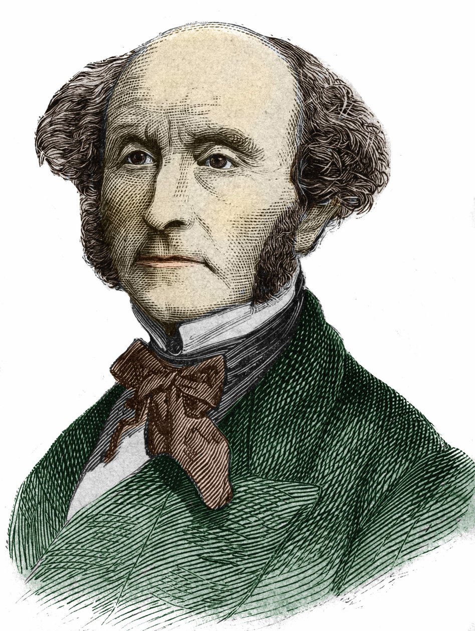 John Stuart Mill (1806 - 1873), britisk filosof og økonom. av Unknown artist