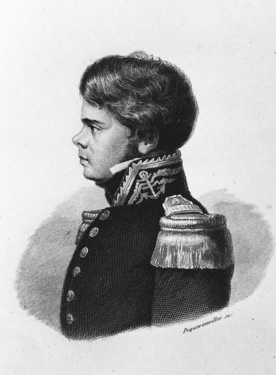 Jules Poret de Blosseville. Fransk oppdagelsesreisende, sjømann og geograf. 1802-1833. av Unknown artist
