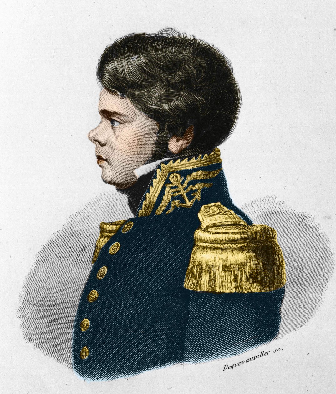 Jules Poret de Blosseville. Fransk oppdagelsesreisende, sjømann og geograf. 1802-1833. av Unknown artist