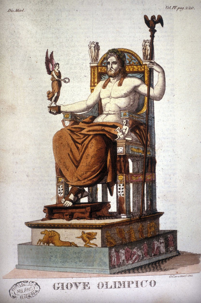 Jupiter (Zeus) - gravering av Unknown artist