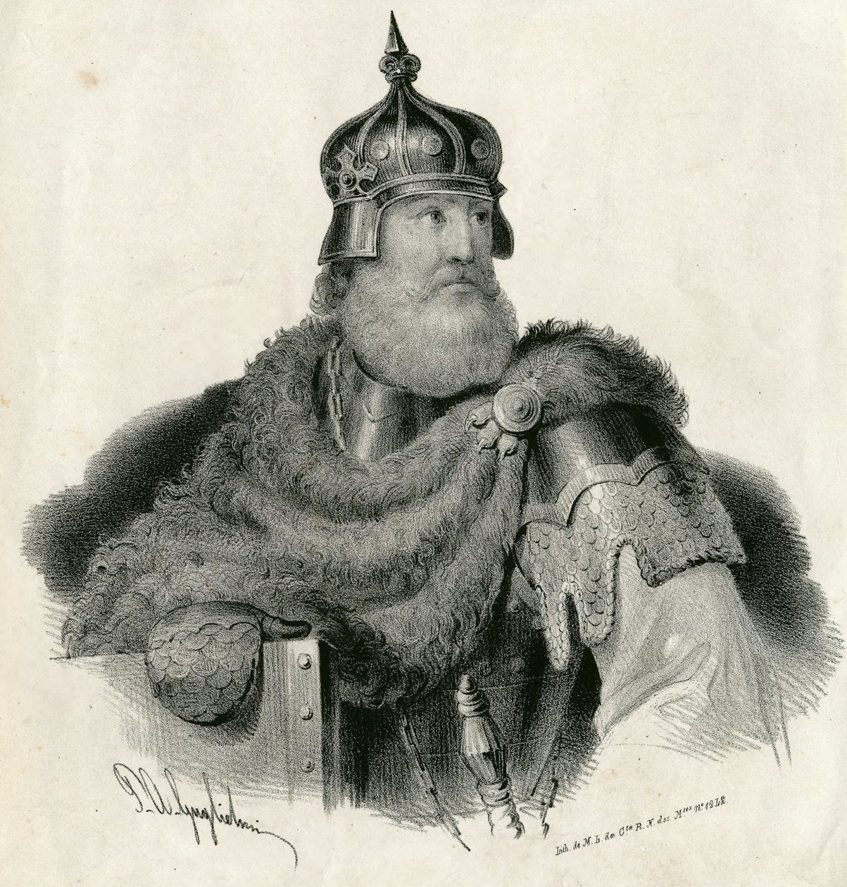 Kestutis - storhertug av Litauen og hertug de Trakai 1297-1382 av Unknown artist