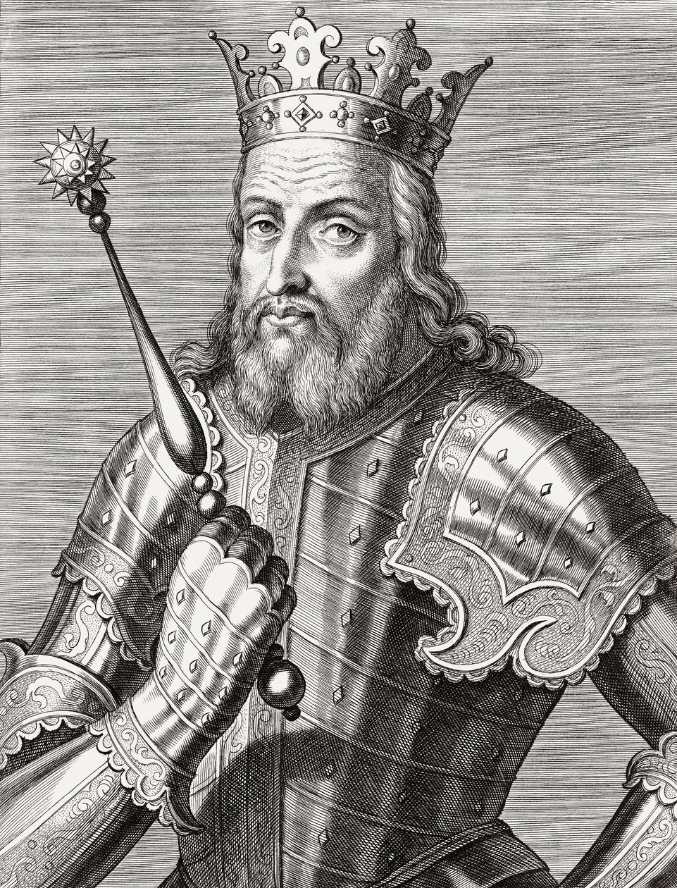 Kong Afonso IV av Portugal. Portrett. av Unknown artist