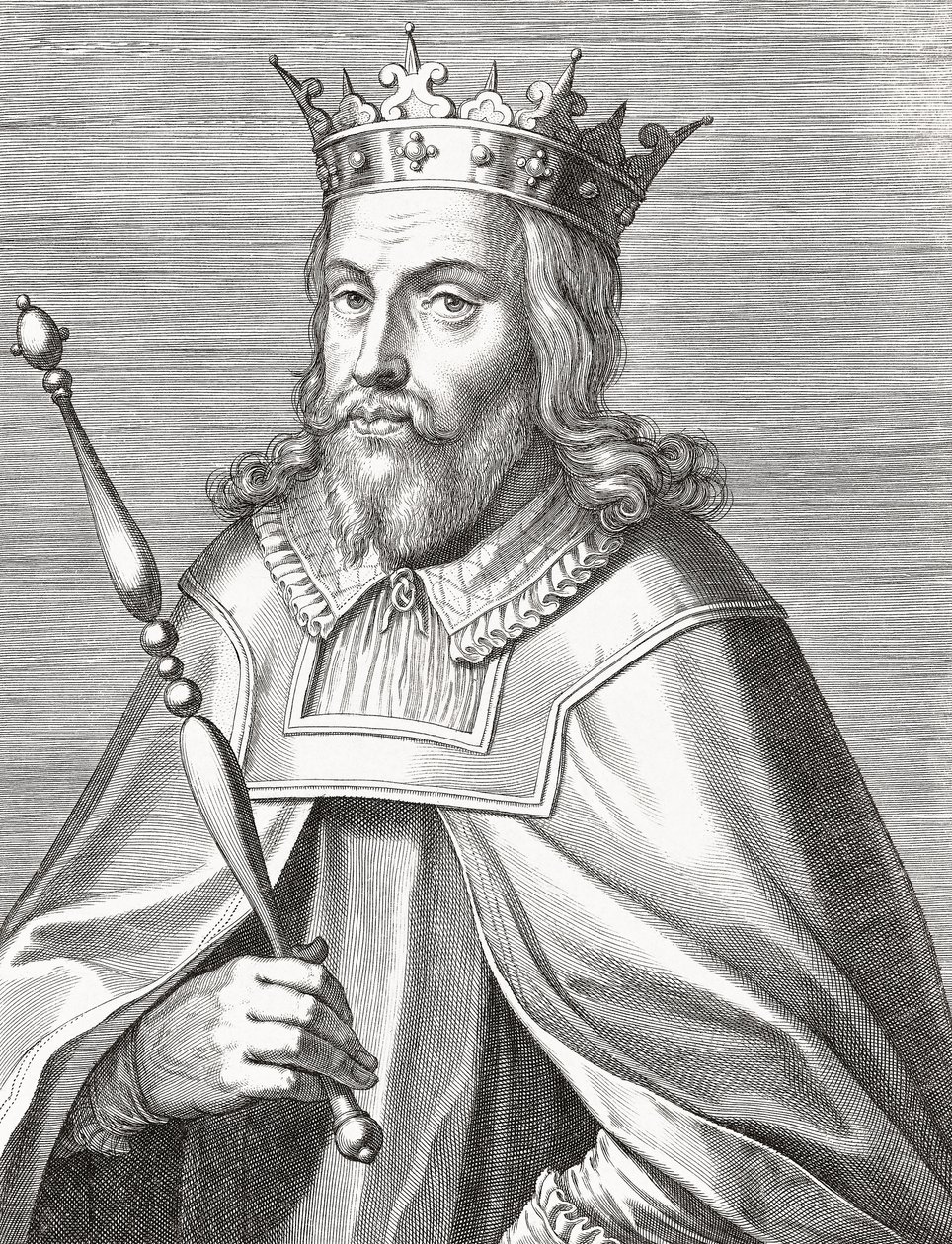 Kong Duarte I av Portugal. Edward I. Portrett. av Unknown artist