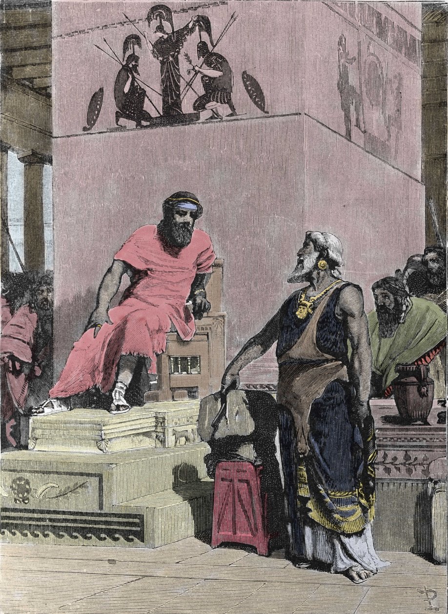 Kong Tarquin den eldste, av etruskisk opprinnelse av Unknown artist