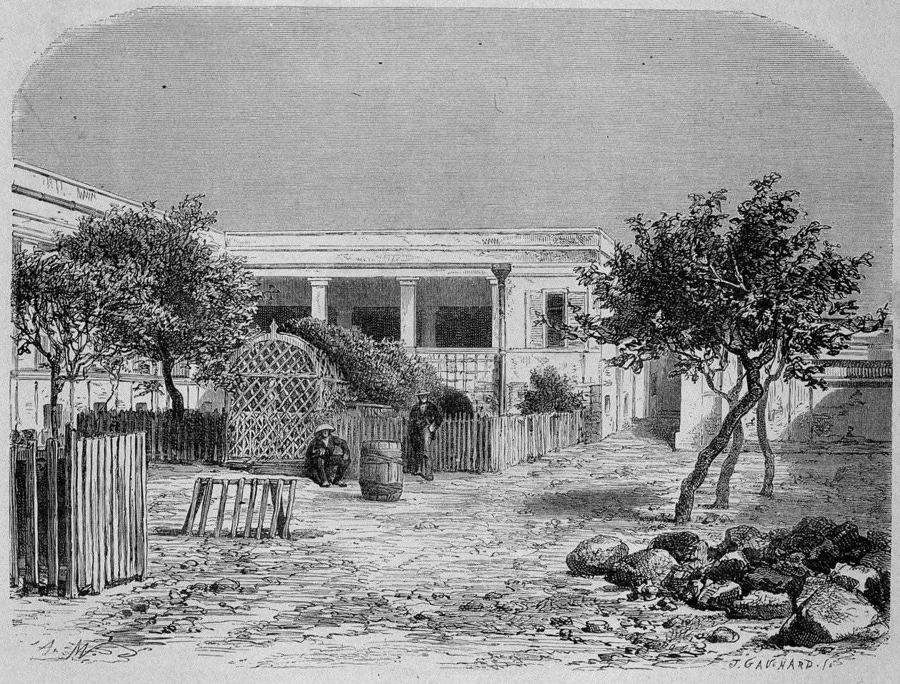 Goree Hospital (Senegal) - i "" Around the World"" av Unknown artist